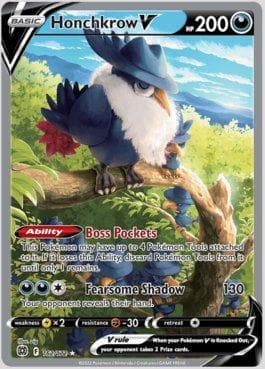 Carta Honchkrow-V (162/172) do set Astros Cintilantes — Pokémon TCG | Bynx