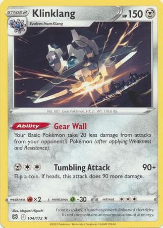 Carta Klinklang (104/172) do set Astros Cintilantes — Pokémon TCG | Bynx