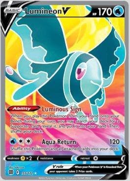 Carta Lumineon-V (155/172) do set Astros Cintilantes — Pokémon TCG | Bynx