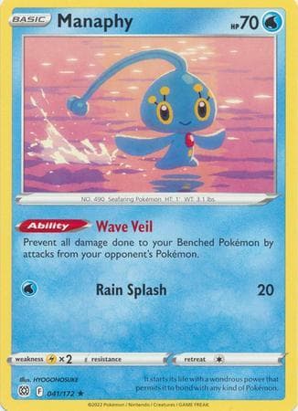 Carta Manaphy (41/172) do set Astros Cintilantes — Pokémon TCG | Bynx