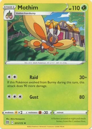 Carta Mothim (11/172) do set Astros Cintilantes — Pokémon TCG | Bynx