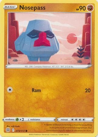 Carta Nosepass (73/172) do set Astros Cintilantes — Pokémon TCG | Bynx