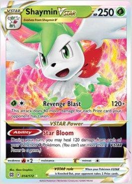 Carta Shaymin-VSTAR (14/172) do set Astros Cintilantes — Pokémon TCG | Bynx
