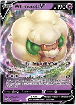 Carta Whimsicott-V (64/172) do set Astros Cintilantes — Pokémon TCG | Bynx