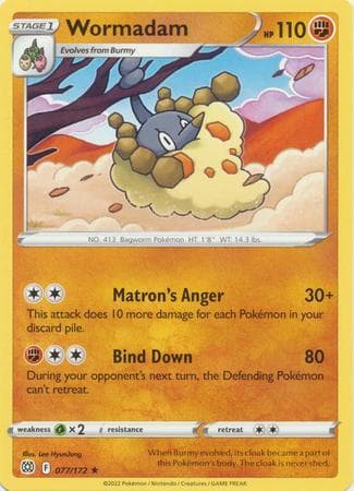 Carta Wormadam (77/172) do set Astros Cintilantes — Pokémon TCG | Bynx