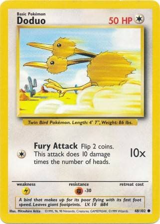 Carta Doduo (48/102) do set Coleção Básica — Pokémon TCG | Bynx