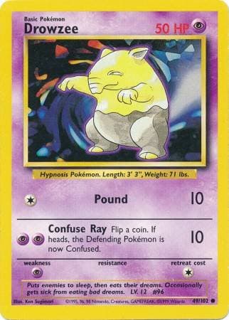 Carta Drowzee (49/102) do set Coleção Básica — Pokémon TCG | Bynx