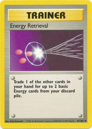 Carta Energy Retrieval (81/102) do set Coleção Básica — Pokémon TCG | Bynx