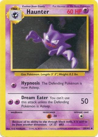 Carta Haunter (29/102) do set Coleção Básica — Pokémon TCG | Bynx