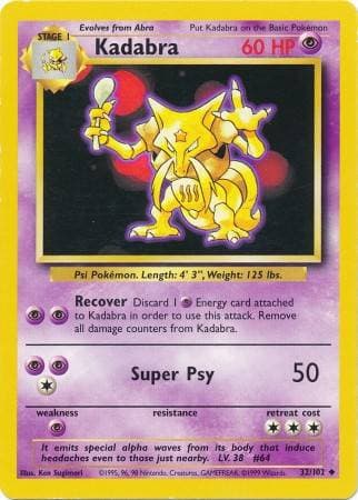 Kadabra (32/102) — Coleção Básica