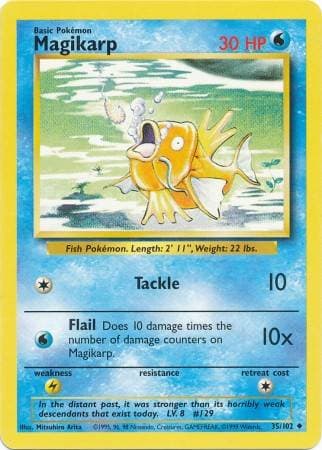 Carta Magikarp (35/102) do set Coleção Básica — Pokémon TCG | Bynx