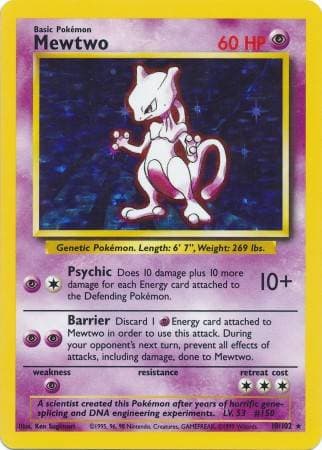 Mewtwo (10/102) — Coleção Básica