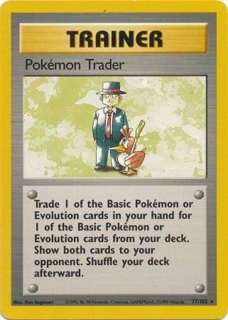 Carta Pokémon Trader (77/102) do set Coleção Básica — Pokémon TCG | Bynx