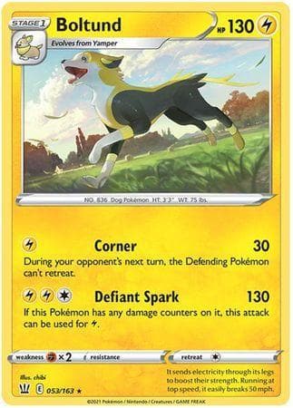 Carta Boltund (53/163) do set Estilos de Batalha — Pokémon TCG | Bynx
