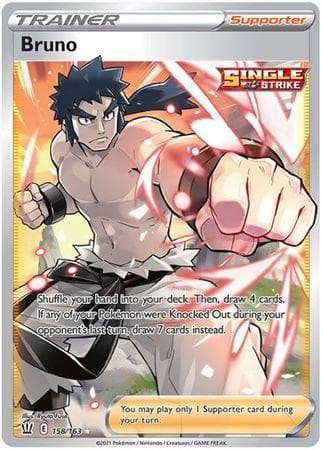 Carta Bruno (158/163) do set Estilos de Batalha — Pokémon TCG | Bynx
