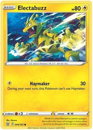 Carta Electabuzz (44/163) do set Estilos de Batalha — Pokémon TCG | Bynx