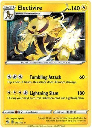 Carta Electivire (45/163) do set Estilos de Batalha — Pokémon TCG | Bynx