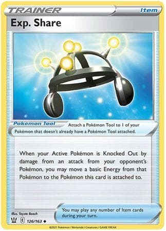 Carta Exp. Share (126/163) do set Estilos de Batalha — Pokémon TCG | Bynx