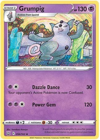 Carta Grumpig (56/163) do set Estilos de Batalha — Pokémon TCG | Bynx