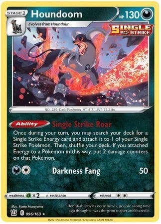 Carta Houndoom (96/163) do set Estilos de Batalha — Pokémon TCG | Bynx