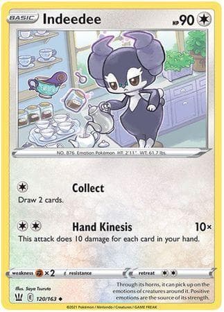 Carta Indeedee (120/163) do set Estilos de Batalha — Pokémon TCG | Bynx