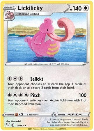 Carta Lickilicky (114/163) do set Estilos de Batalha — Pokémon TCG | Bynx