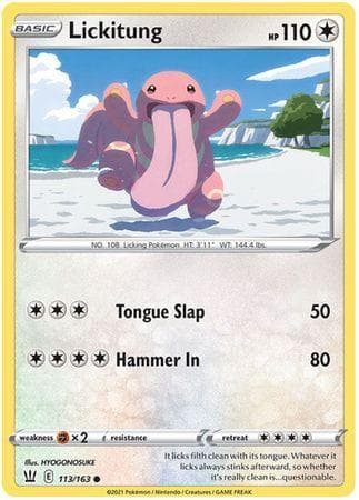 Lickitung (113/163) — Estilos de Batalha