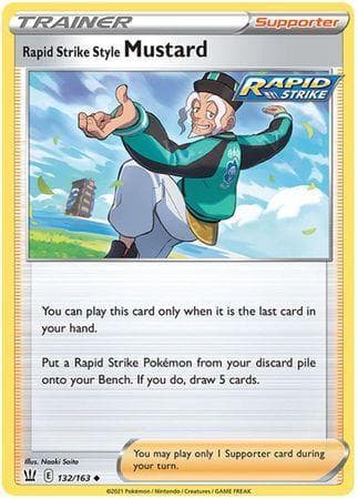 Carta Rapid Strike Style Mustard (132/163) do set Estilos de Batalha — Pokémon TCG | Bynx