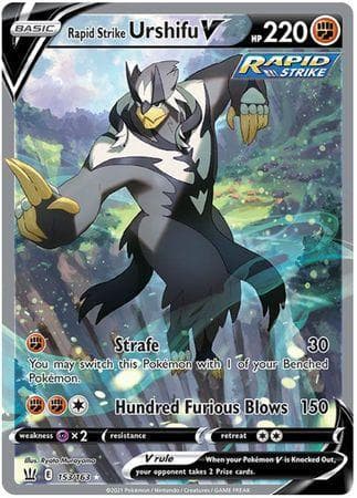 Carta Rapid Strike Urshifu-V (153/163) do set Estilos de Batalha — Pokémon TCG | Bynx