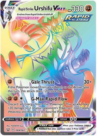 Carta Rapid Strike Urshifu-VMAX (169/163) do set Estilos de Batalha — Pokémon TCG | Bynx