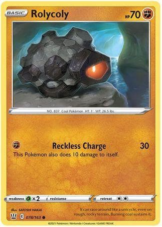 Carta Rolycoly (78/163) do set Estilos de Batalha — Pokémon TCG | Bynx