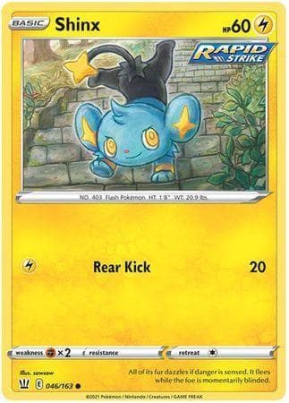 Carta Shinx (46/163) do set Estilos de Batalha — Pokémon TCG | Bynx