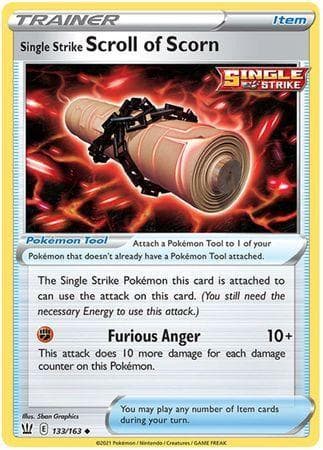 Carta Single Strike Scroll of Scorn (133/163) do set Estilos de Batalha — Pokémon TCG | Bynx