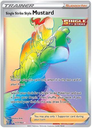 Carta Single Strike Style Mustard (177/163) do set Estilos de Batalha — Pokémon TCG | Bynx