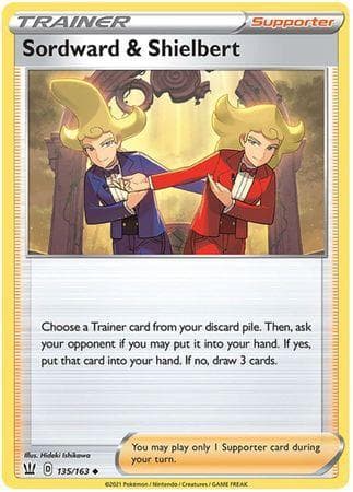 Carta Sordward and Shielbert (135/163) do set Estilos de Batalha — Pokémon TCG | Bynx