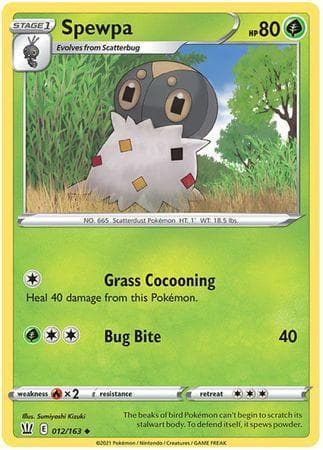 Carta Spewpa (12/163) do set Estilos de Batalha — Pokémon TCG | Bynx