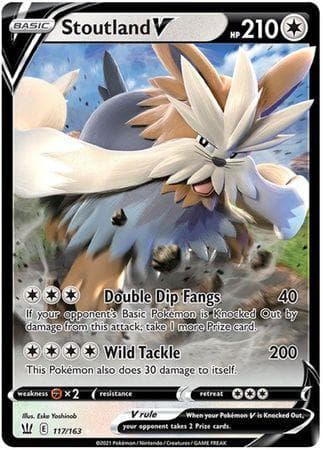 Carta Stoutland-V (117/163) do set Estilos de Batalha — Pokémon TCG | Bynx