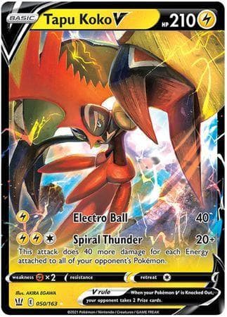 Carta Tapu Koko-V (50/163) do set Estilos de Batalha — Pokémon TCG | Bynx