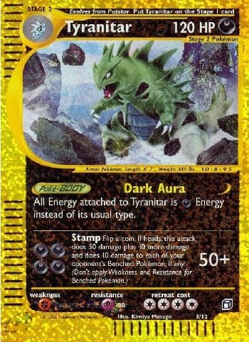 Carta Tyranitar (3/12) do set Box Topper — Pokémon TCG | Bynx