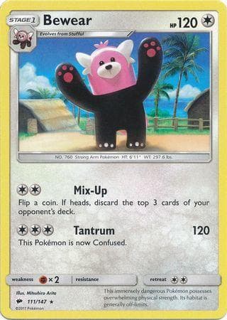 Carta Bewear (111/147) do set Sombras Ardentes — Pokémon TCG | Bynx