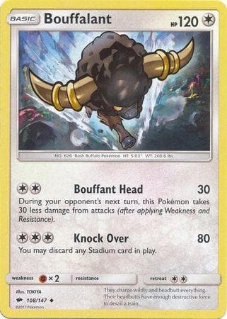 Carta Bouffalant (108/147) do set Sombras Ardentes — Pokémon TCG | Bynx