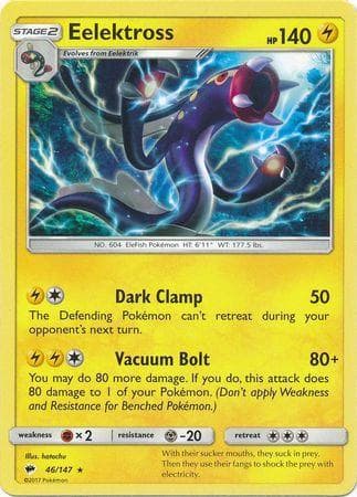 Carta Eelektross (46/147) do set Sombras Ardentes — Pokémon TCG | Bynx