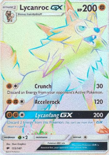 Lycanroc-GX (155/147) — Sombras Ardentes