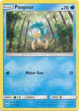 Carta Panpour (36/147) do set Sombras Ardentes — Pokémon TCG | Bynx