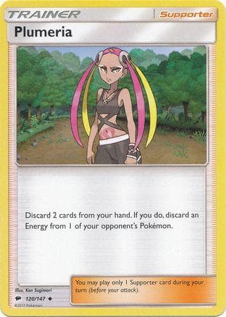 Carta Plumeria (120/147) do set Sombras Ardentes — Pokémon TCG | Bynx