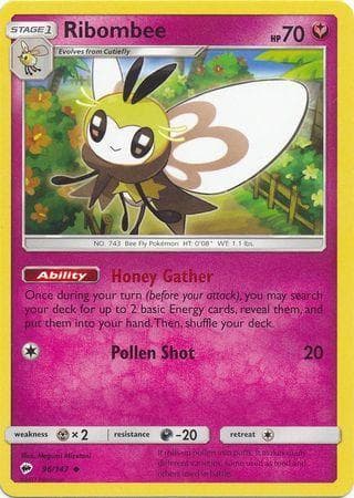 Carta Ribombee (96/147) do set Sombras Ardentes — Pokémon TCG | Bynx