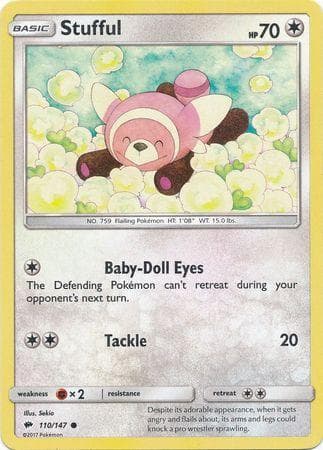 Carta Stufful (110/147) do set Sombras Ardentes — Pokémon TCG | Bynx