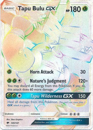 Carta Tapu Bulu-GX (149/147) do set Sombras Ardentes — Pokémon TCG | Bynx