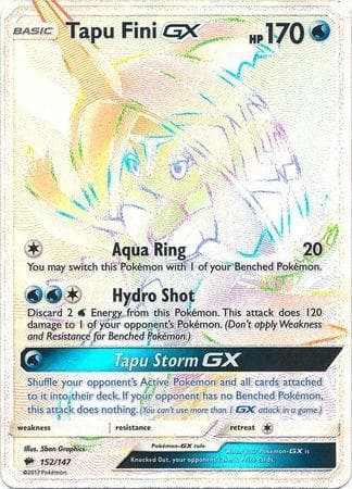 Carta Tapu Fini-GX (152/147) do set Sombras Ardentes — Pokémon TCG | Bynx