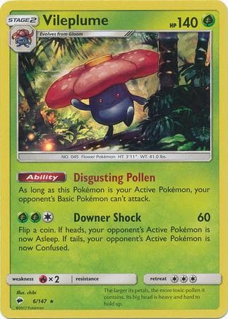 Carta Vileplume (6/147) do set Sombras Ardentes — Pokémon TCG | Bynx